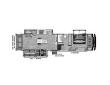 2024 KZ Durango 333RLT Fifth Wheel at Wilder RV STOCK# DU24218 Floor plan Image