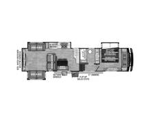 2024 KZ Durango 326RLT Fifth Wheel at Wilder RV STOCK# DU24148 Floor plan Image
