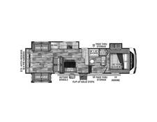 2022 KZ Durango Half-Ton 290RLT Fifth Wheel at Wilder RV STOCK# 1158 Floor plan Image