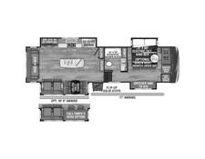 2024 KZ Durango Gold 310RLQ Fifth Wheel at Wilder RV STOCK# DU24211 Floor plan Image
