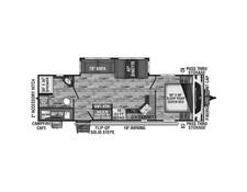 2024 Venture RV Stratus 261VRB Travel Trailer at Wilder RV STOCK# VT24215 Floor plan Image