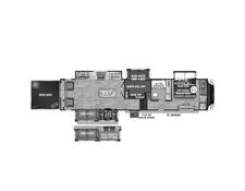 2024 KZ Durango Gold 382MBQ Fifth Wheel at Wilder RV STOCK# DU24017 Floor plan Image