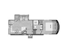 2024 Alliance Avenue All Access Series 24RK Fifth Wheel at Wilder RV STOCK# PA24092 Floor plan Image