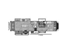 2024 KZ Durango Gold 366FBQ Fifth Wheel at Wilder RV STOCK# DU24119 Floor plan Image