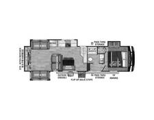 2023 KZ Durango Half-Ton 290RLT Fifth Wheel at Wilder RV STOCK# DU23030A Floor plan Image